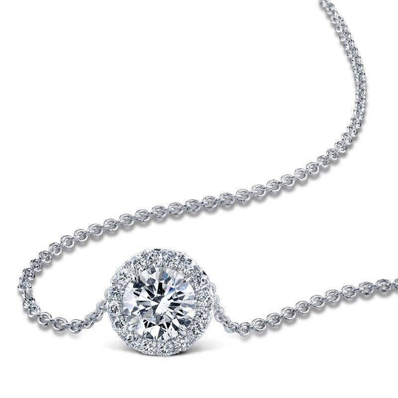 Round Brilliant Cut Diamond Necklace