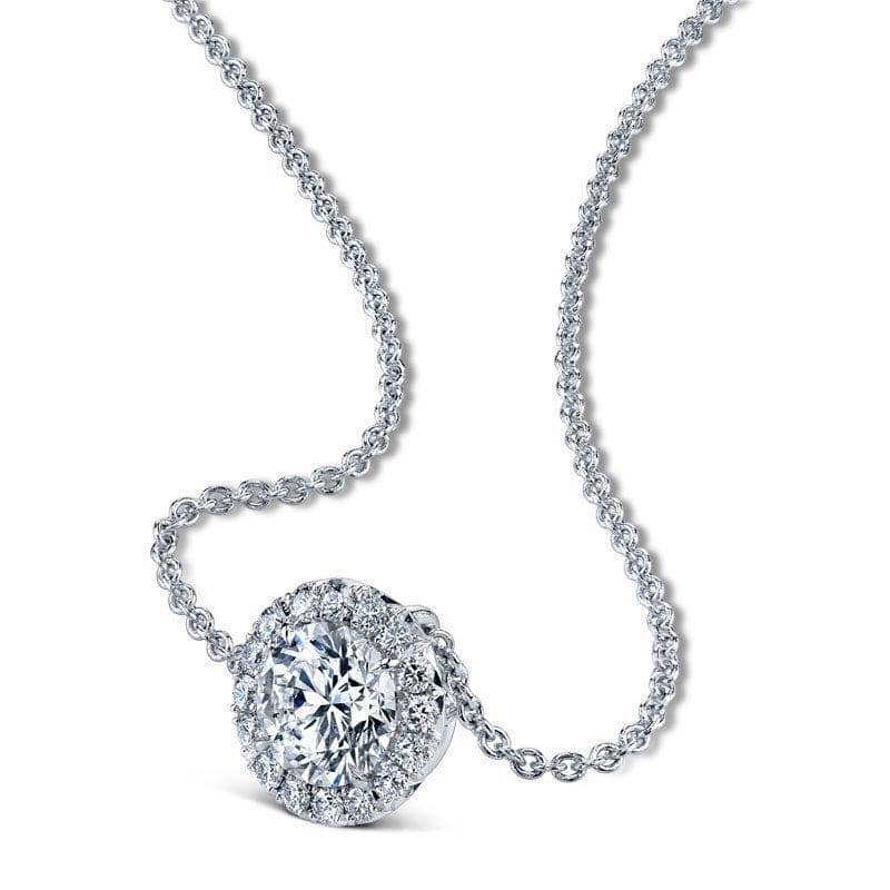 Round Brilliant Cut Diamond Necklace