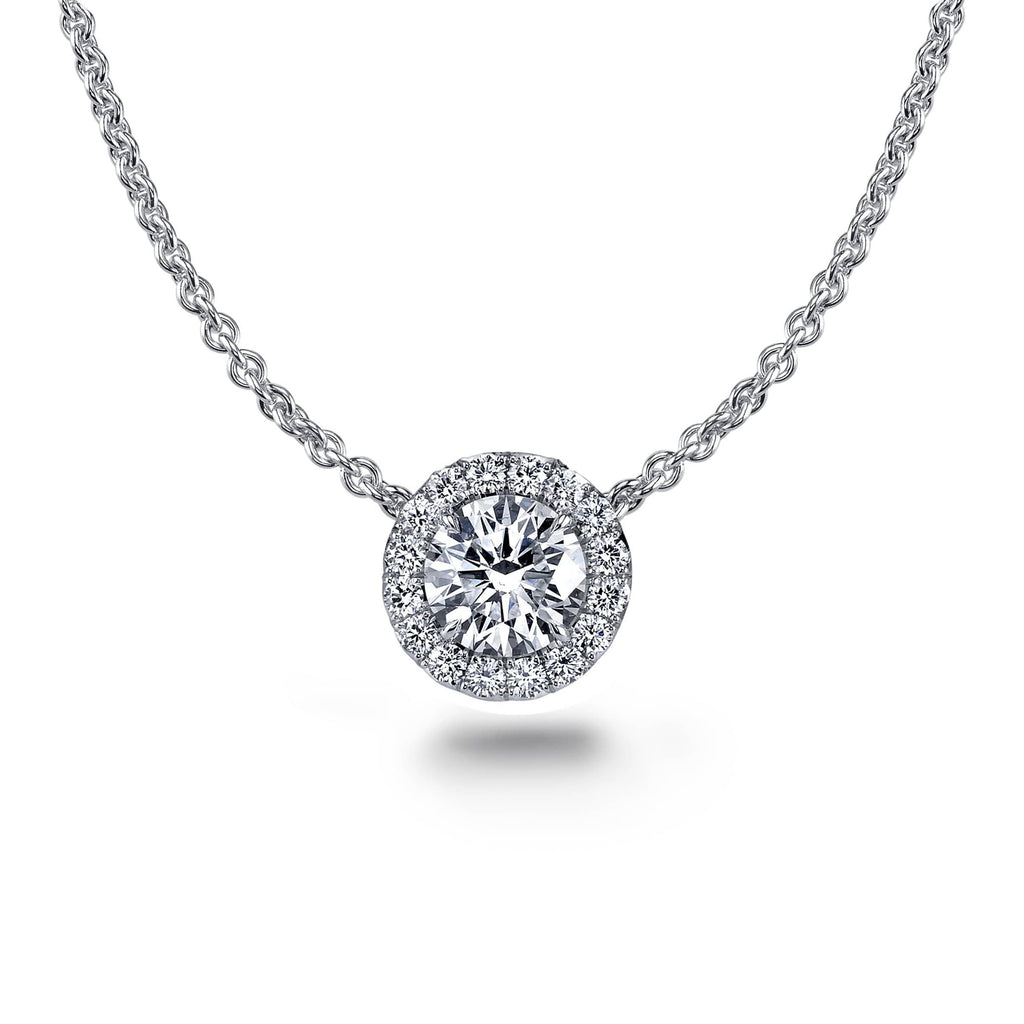 Round Brilliant Cut Diamond Necklace