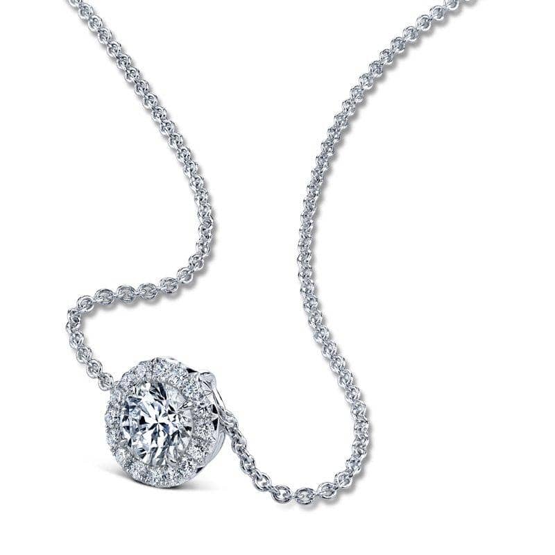 Round Brilliant Cut Diamond Necklace