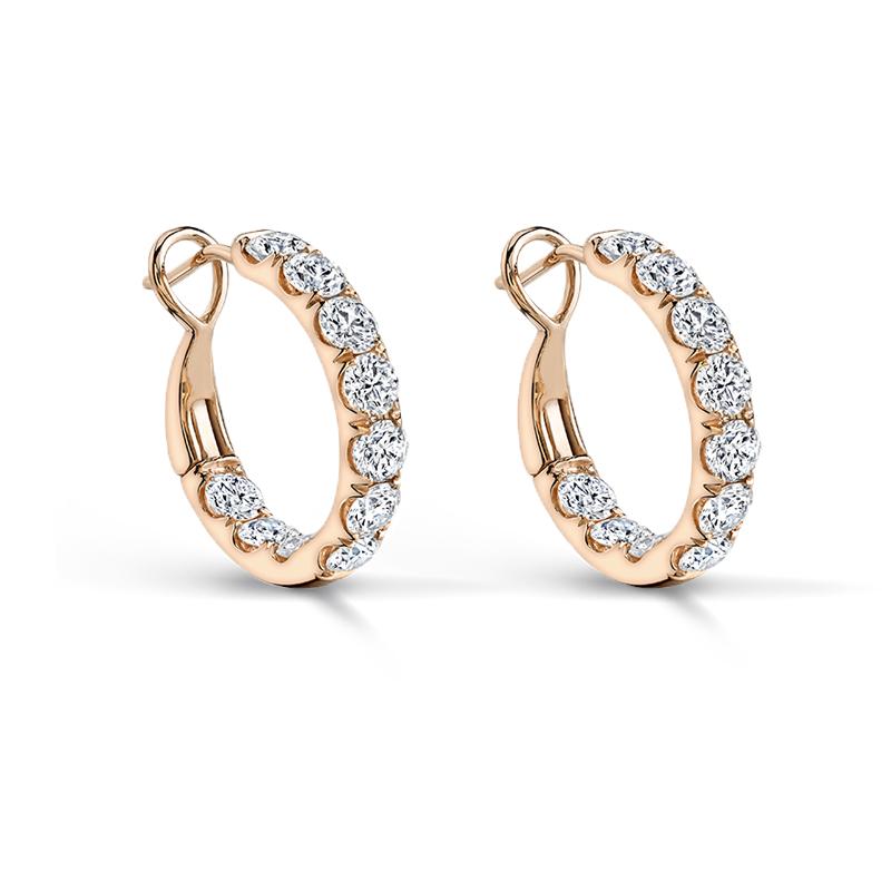 Diamond Hoop Earrings