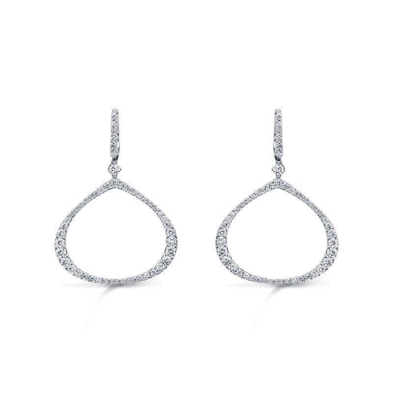 Diamond Hoop Earrings