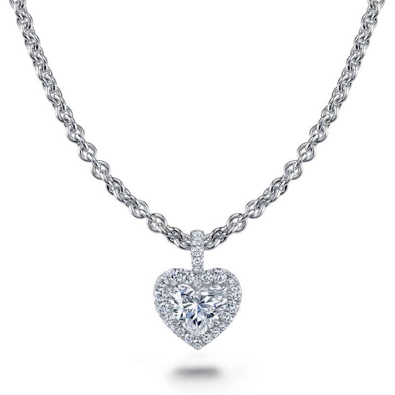 Heart Shaped Diamond Necklace