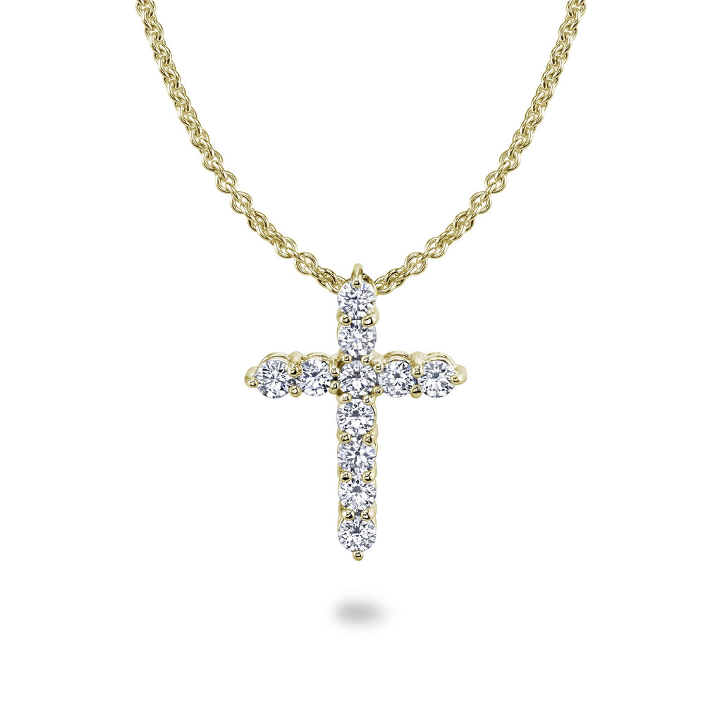 Diamond deals crucifix necklace