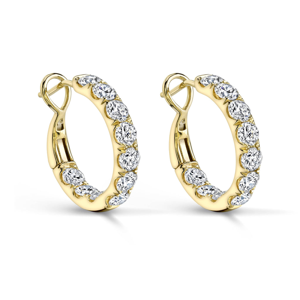 Diamond Hoop Earrings