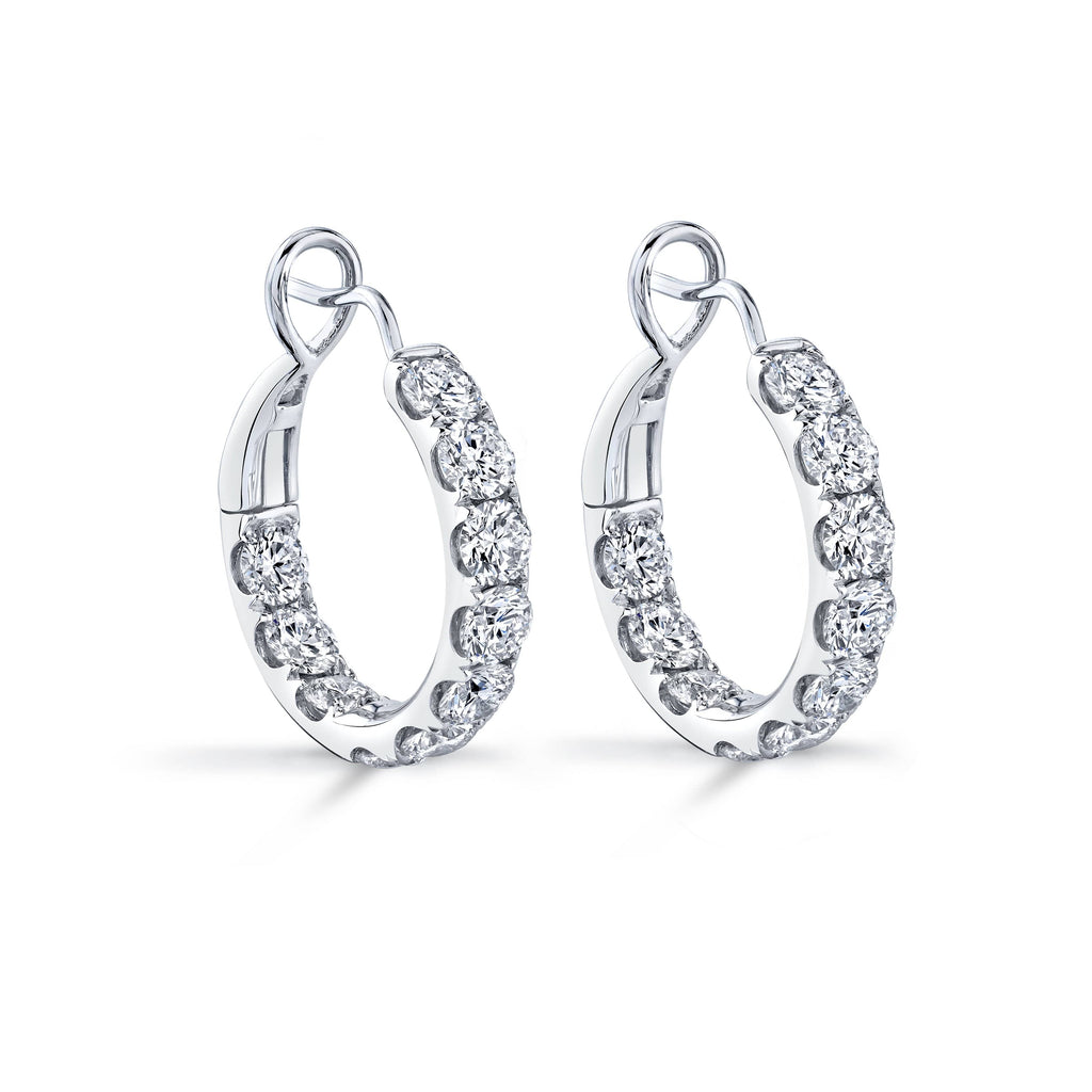 Diamond Hoop Earrings