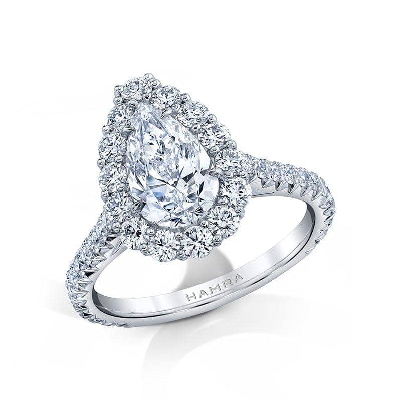 Pear Shaped Diamond Ring