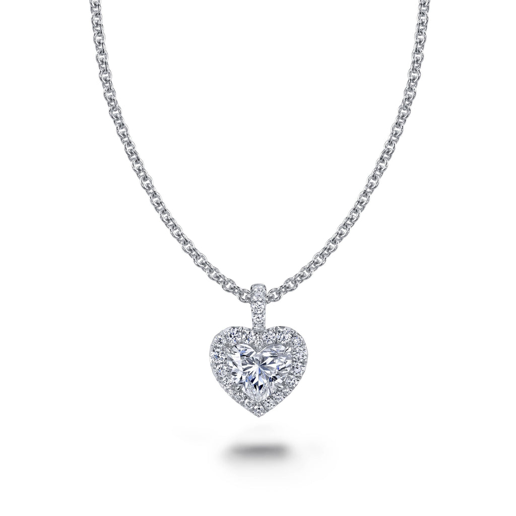 Heart Shaped Diamond Necklace