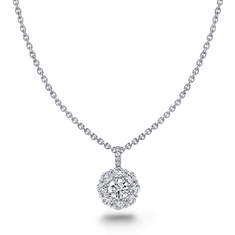 Round Brilliant Cut Diamond Necklace