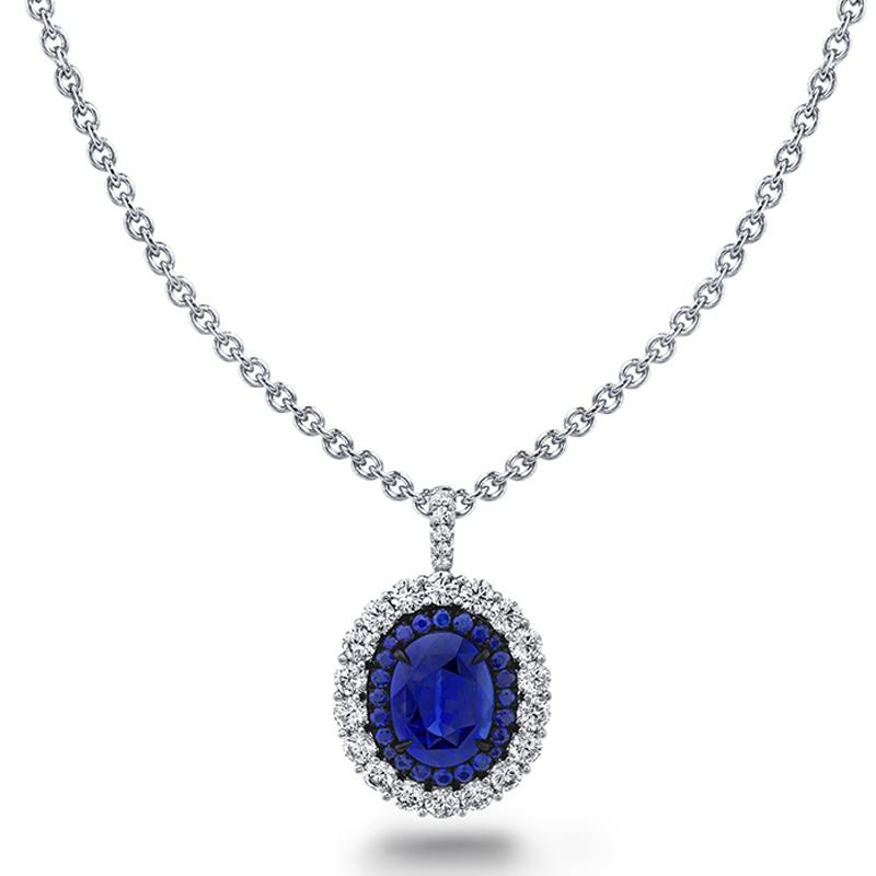 Sapphire & Diamond Necklace