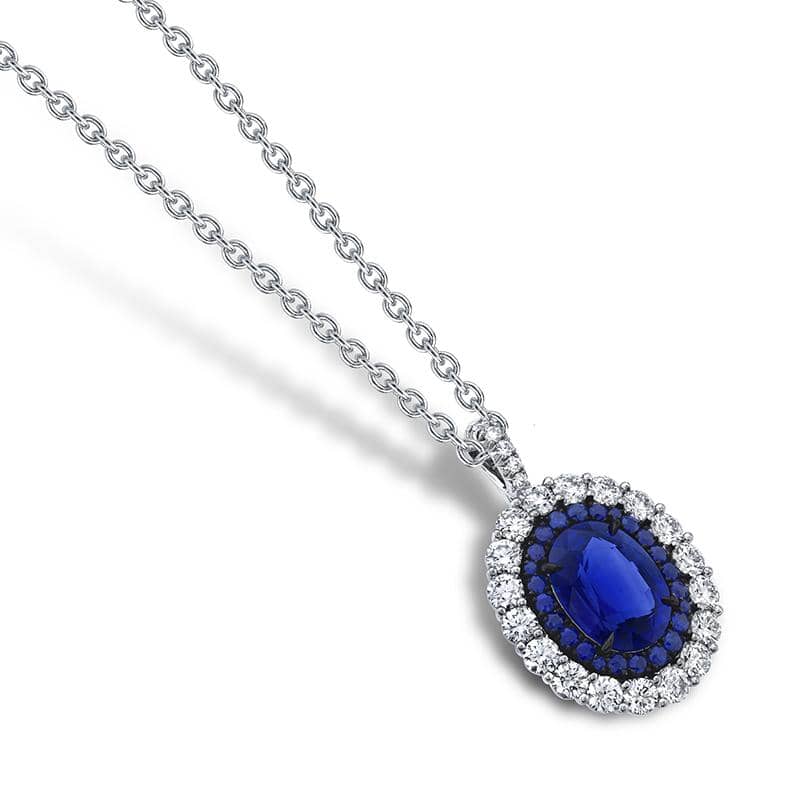 Sapphire & Diamond Necklace