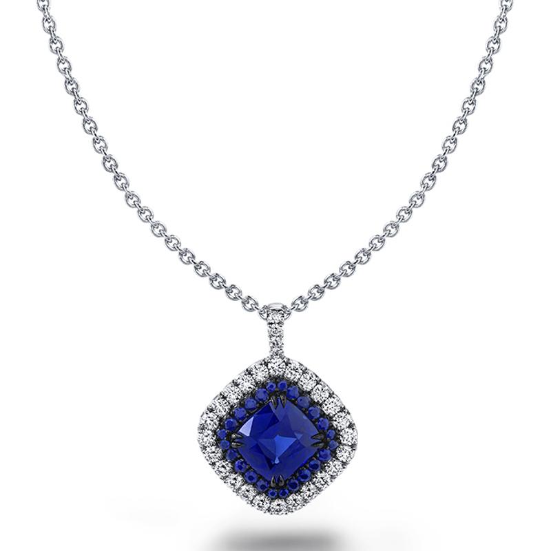 Sapphire & Diamond Necklace