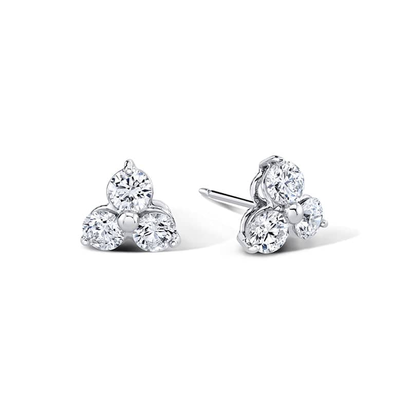 Diamond Cluster Earrings