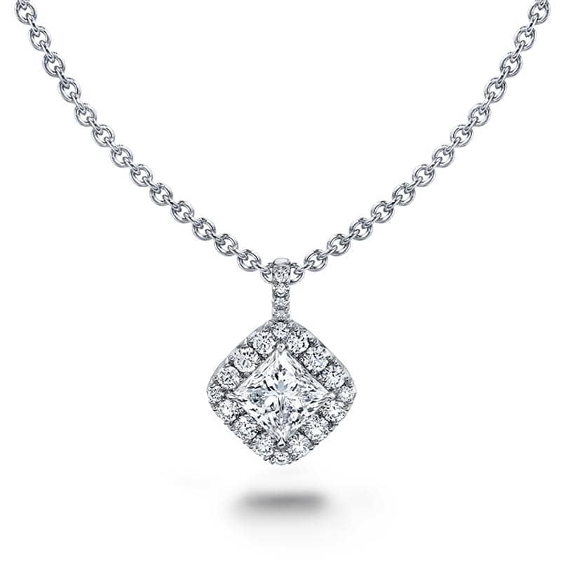 Princess Cut Diamond Necklace