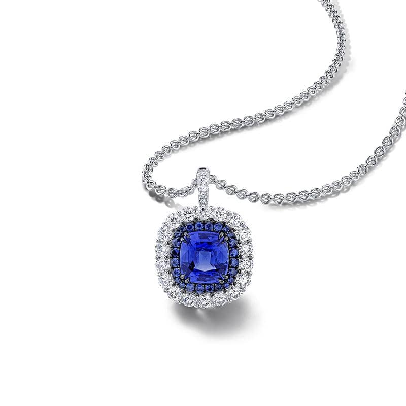 Sapphire & Diamond Necklace