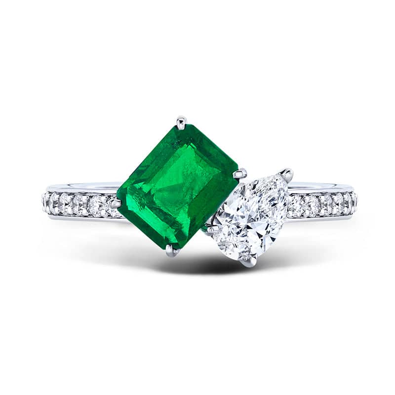 Emerald & Diamond Ring