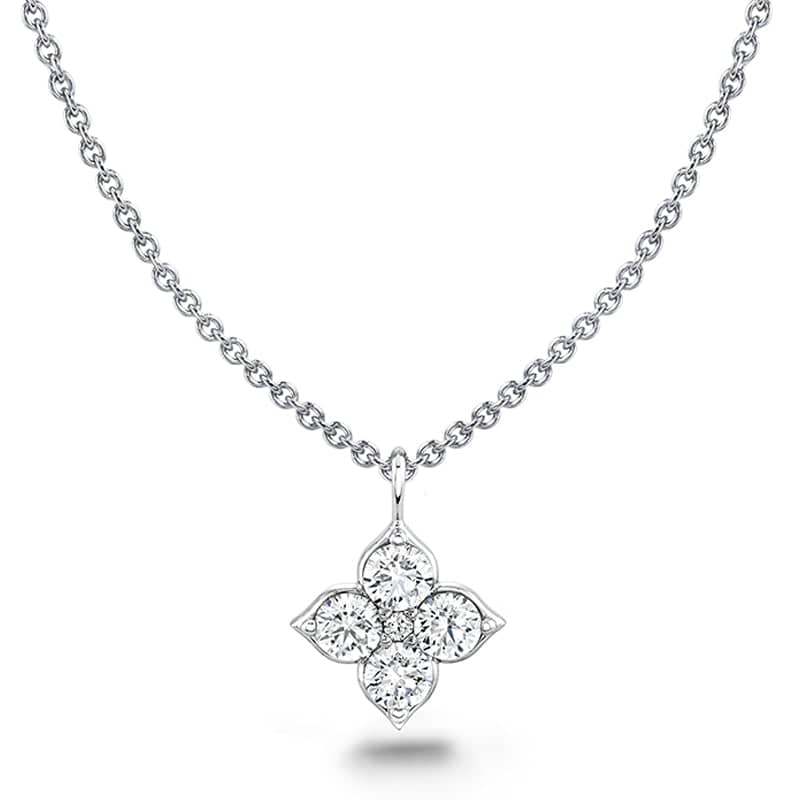 Kings of Diamonds | Flower Diamond Pendant with Small Diamond