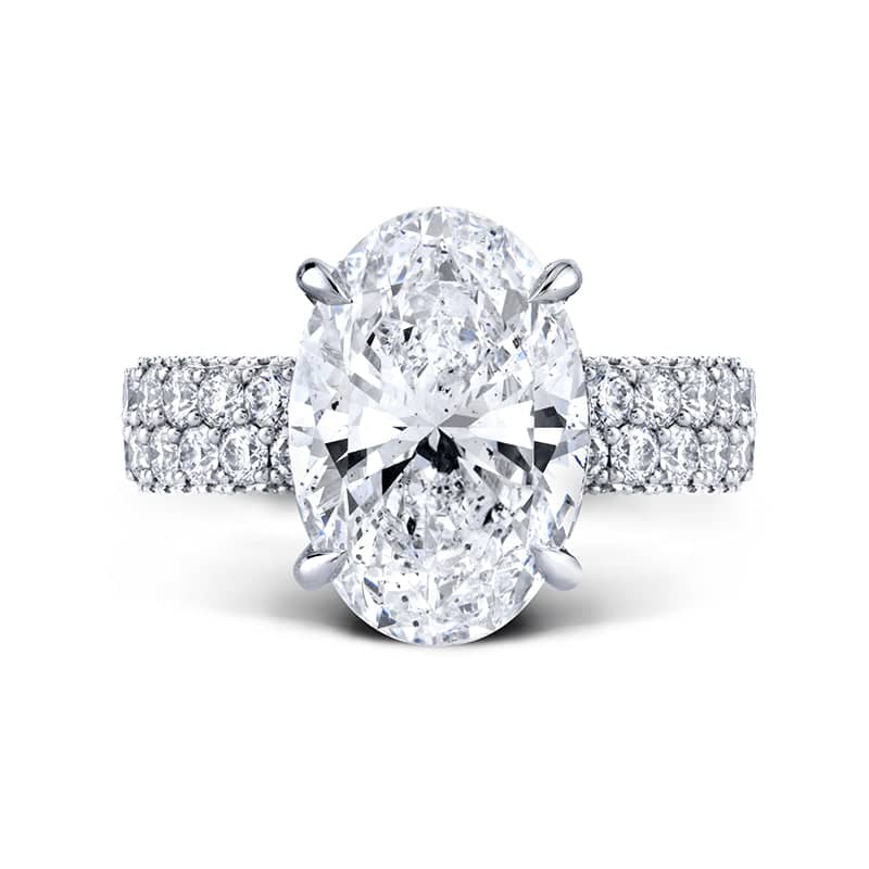 Oval Brilliant Diamond Ring