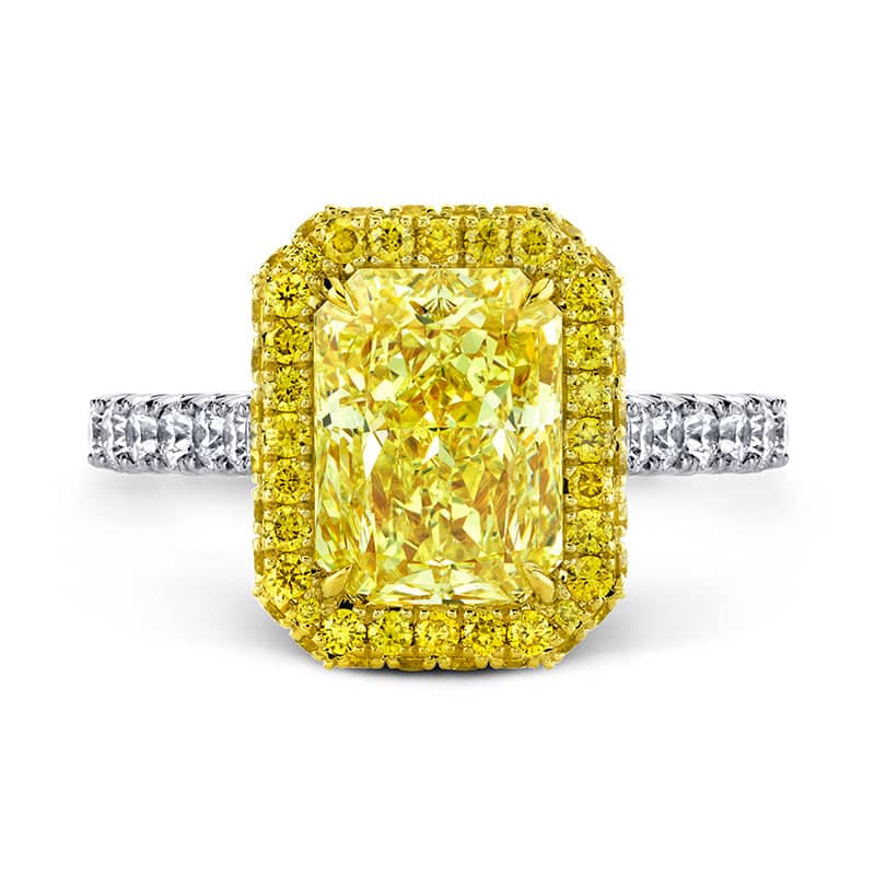 Radiant Yellow Diamond Ring