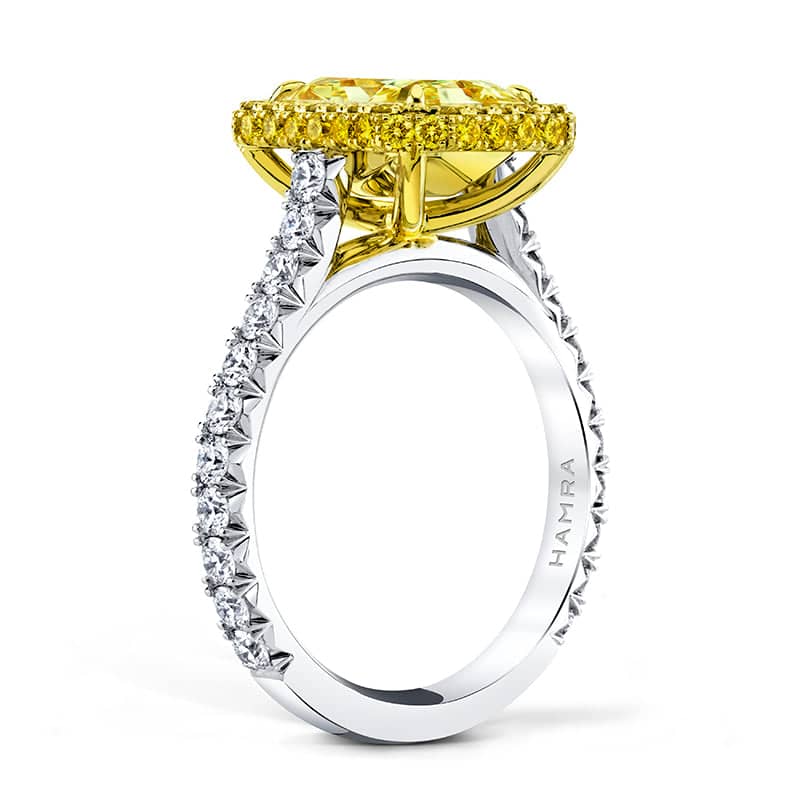 Radiant Yellow Diamond Ring