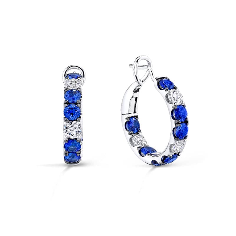 Sapphire & Diamond Earrings