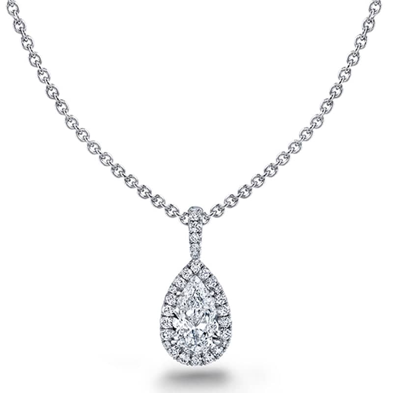 Pear Shaped Diamond Necklace