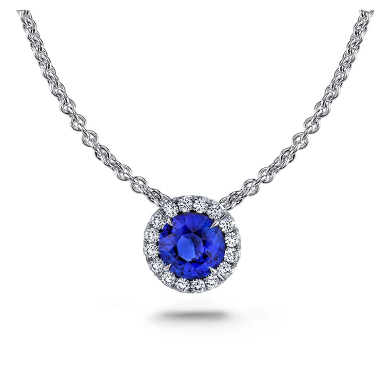 Sapphire & Diamond Necklace