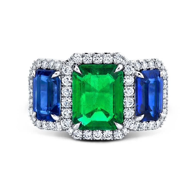 Emerald & Sapphire Ring