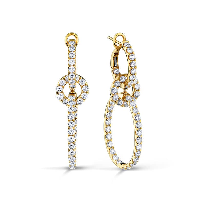 Diamond Hoop Earrings