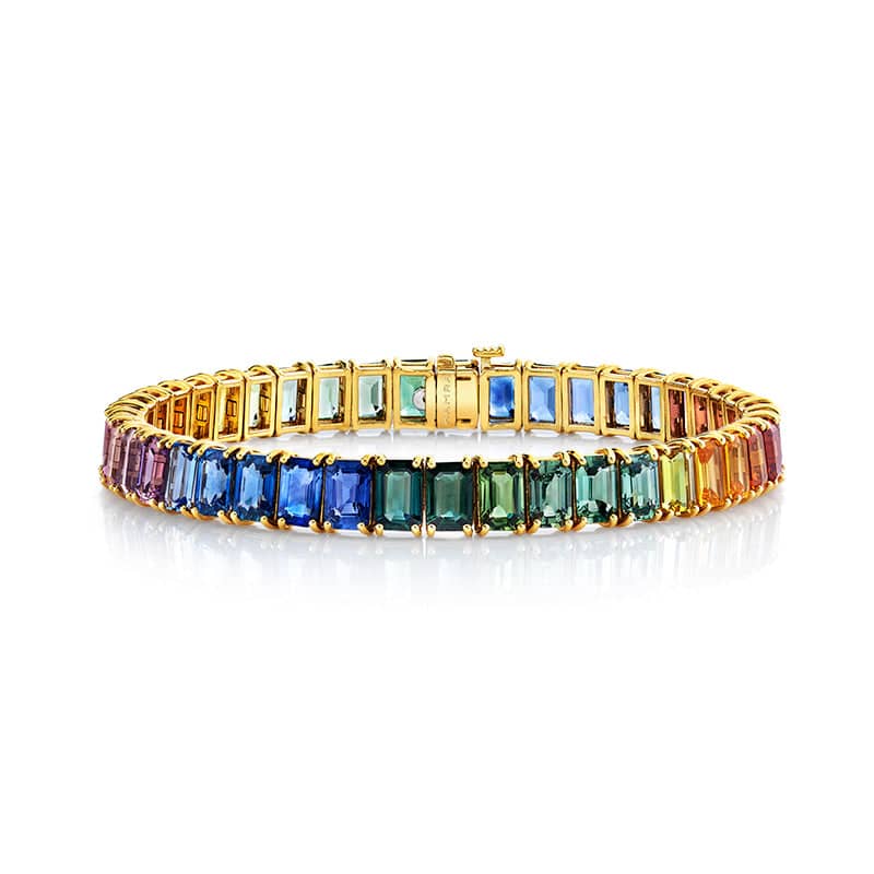 Rainbow Sapphire Bracelet