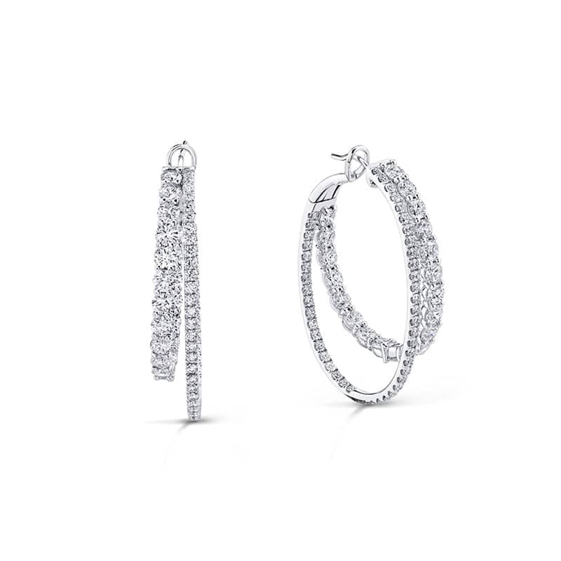 Diamond Hoop Earrings