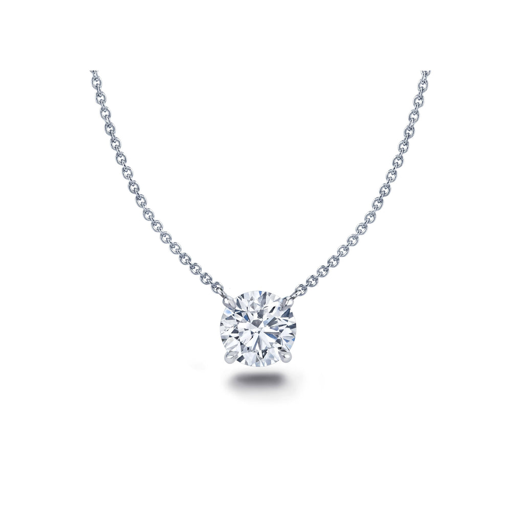 50 Carat Diamond Platinum Solitaire Necklace – Hamra Jewelers