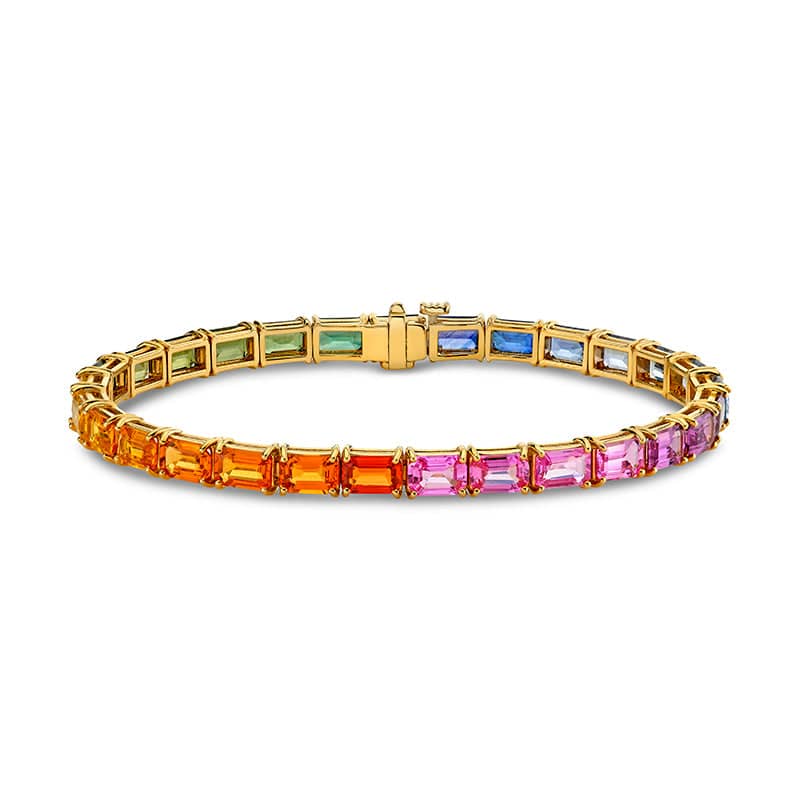 Rainbow Sapphire Bracelet