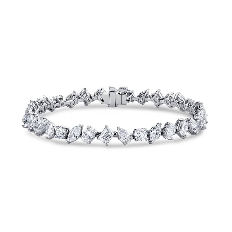 Mixed Shape Diamond Bracelet