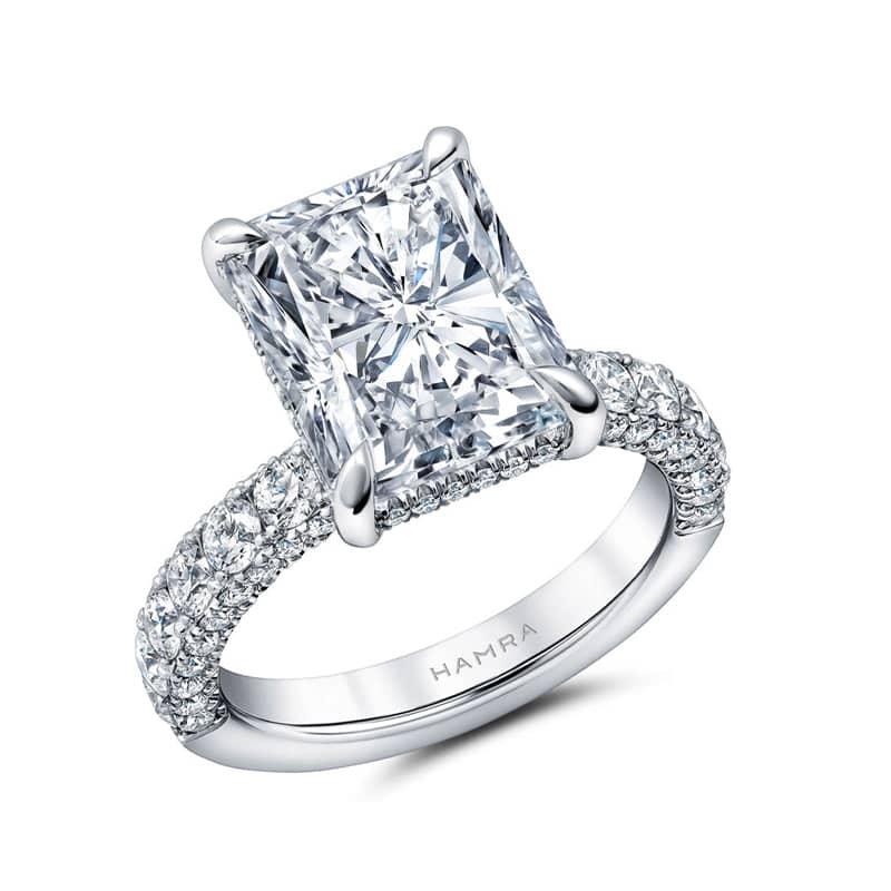 Carat Radiant Cut Solitaire Diamond Ring – Hamra Jewelers