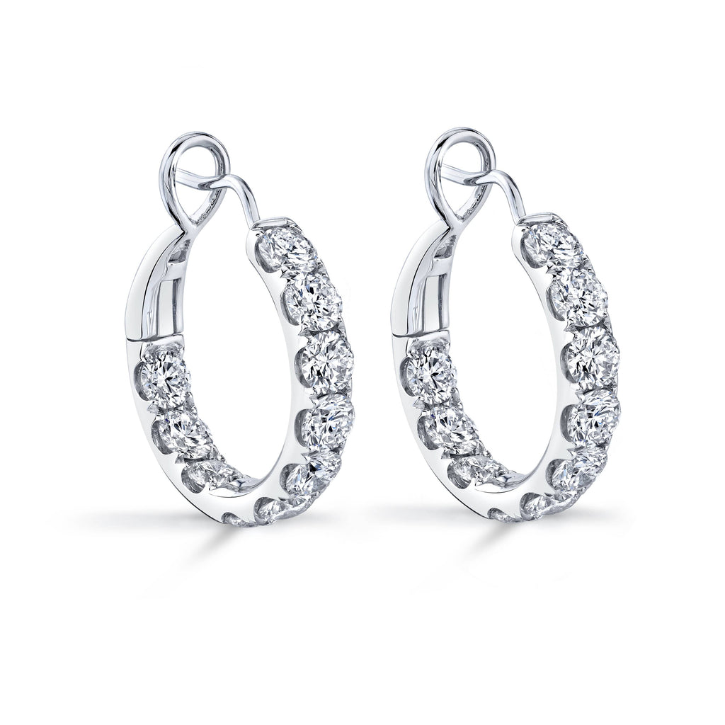 Diamond Hoop Earrings