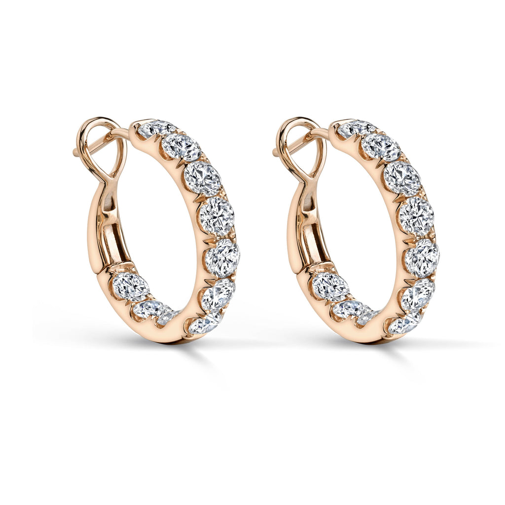 Diamond Hoop Earrings