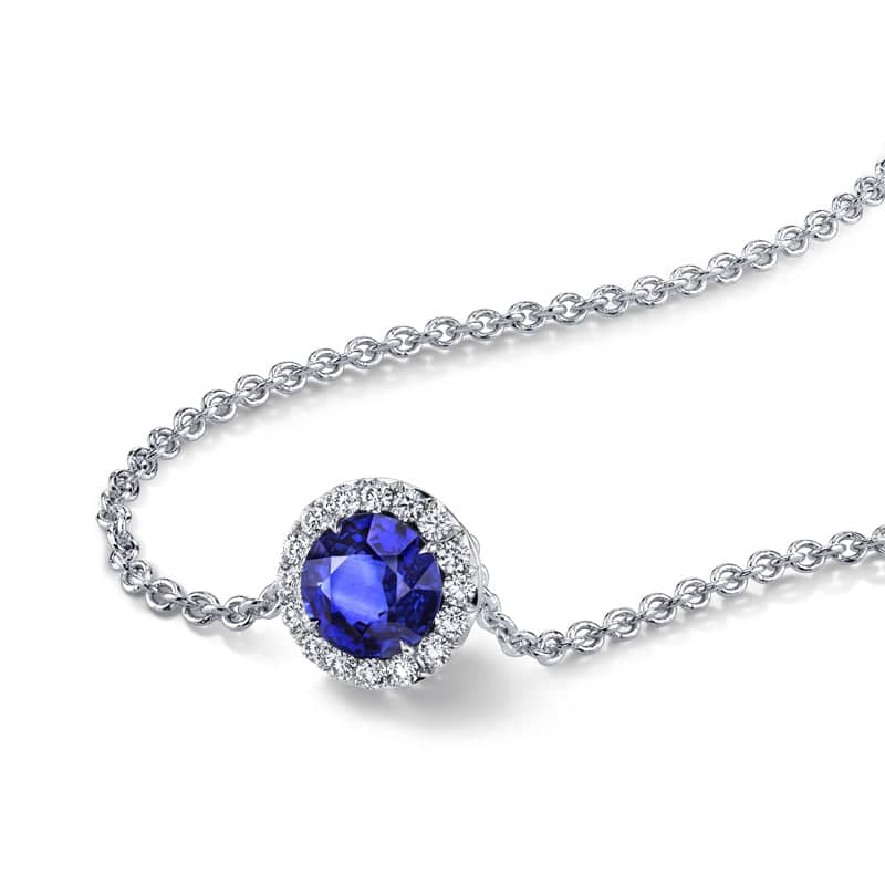 Sapphire & Diamond Necklace