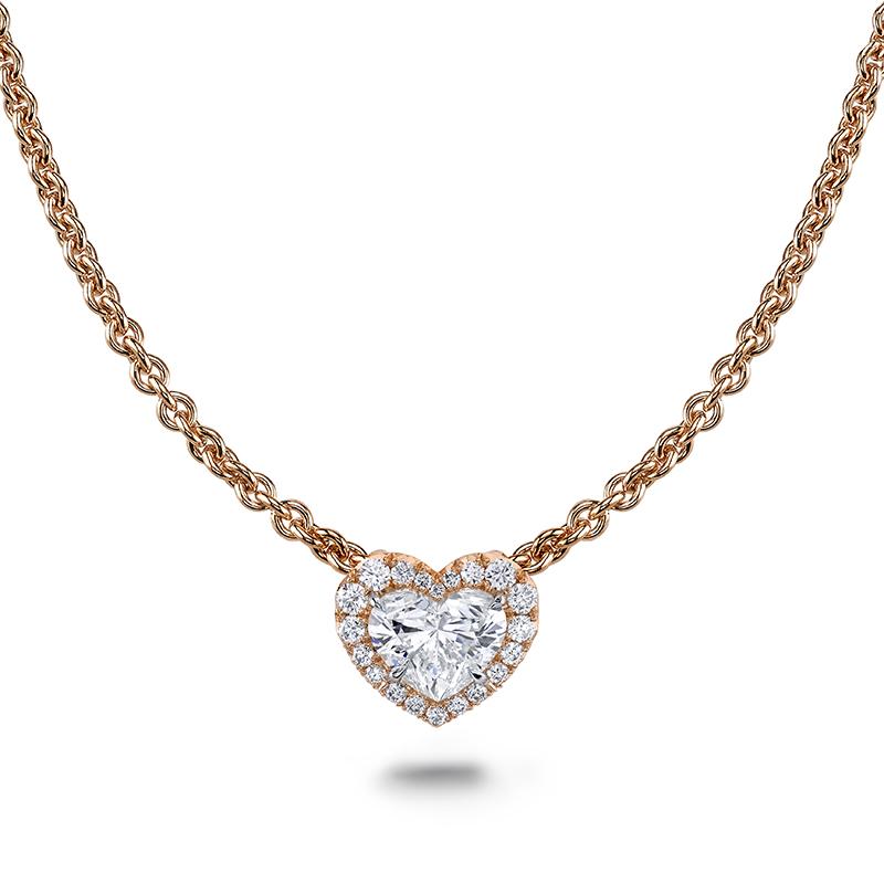Graceful Stone Heart Diamond Pendant Necklace for women under 40K - Candere  by Kalyan Jewellers