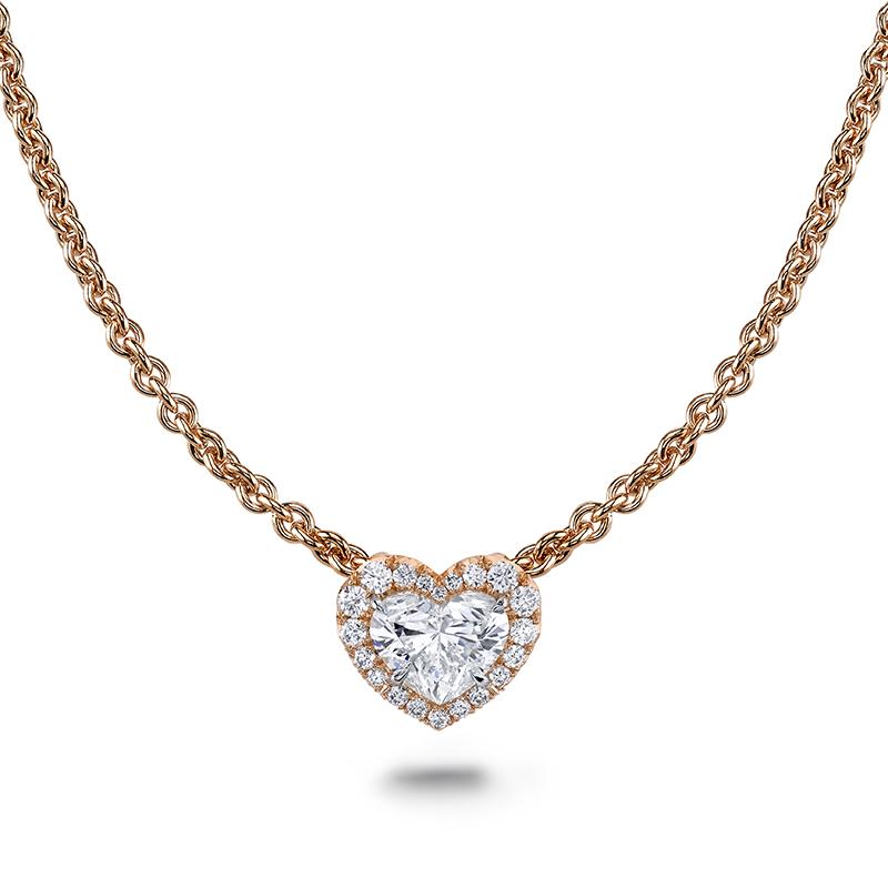 Heart cut diamond necklace Clearance