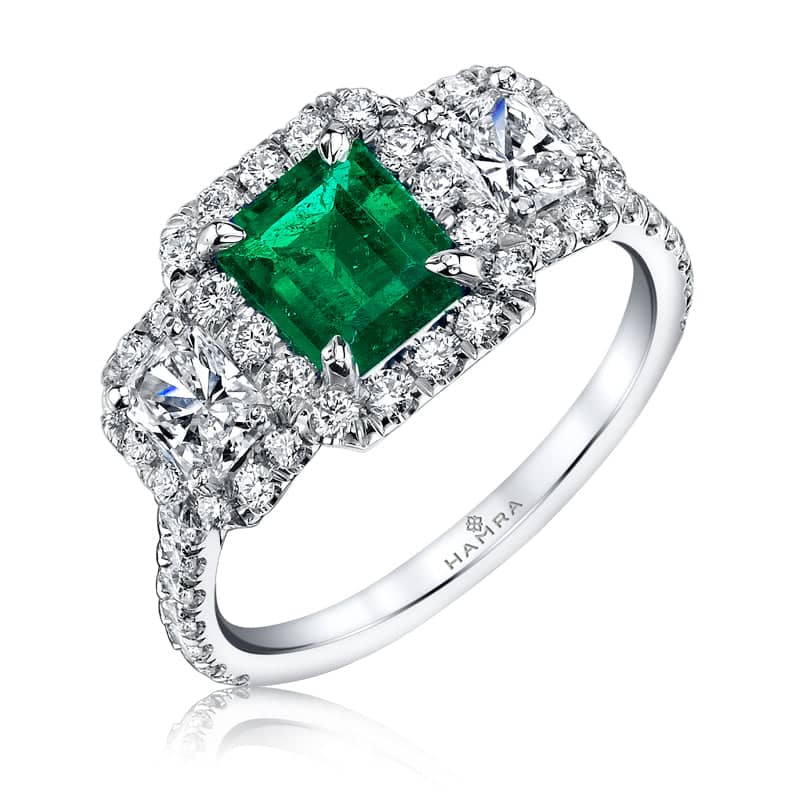 Emerald & Diamond Ring