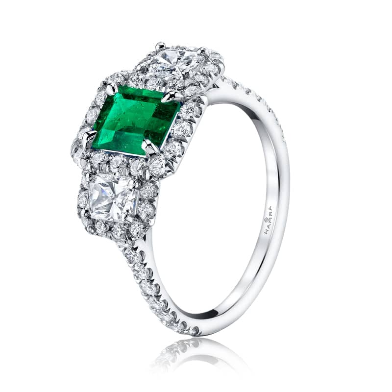 Emerald & Diamond Ring