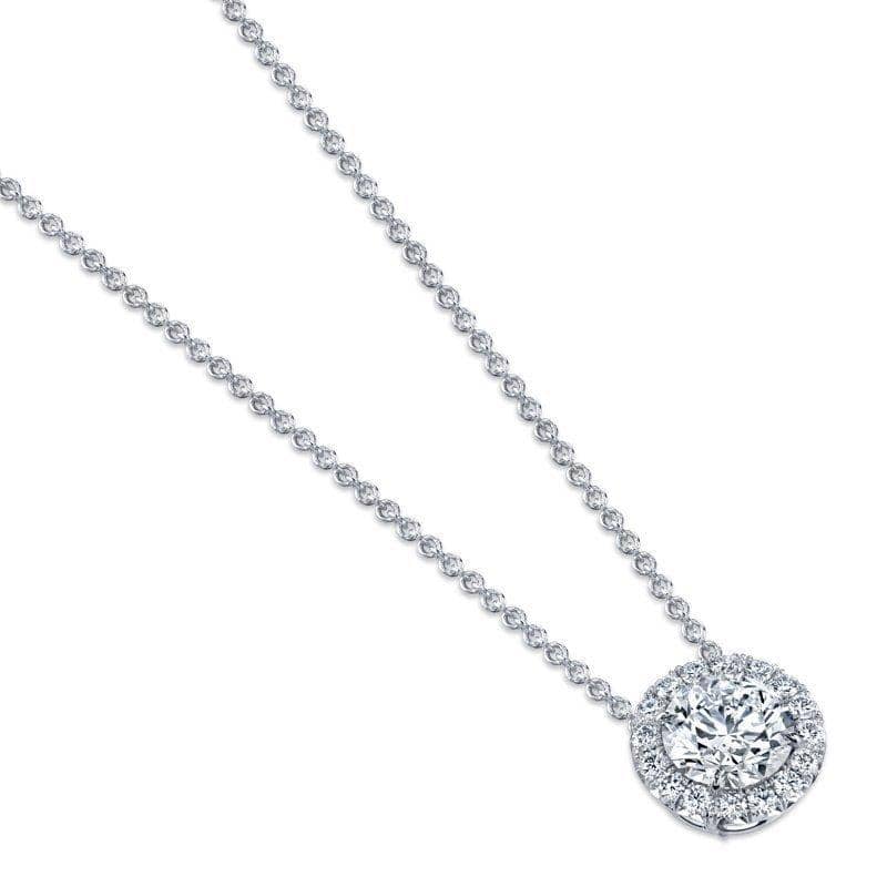 Round Brilliant Cut Diamond Necklace