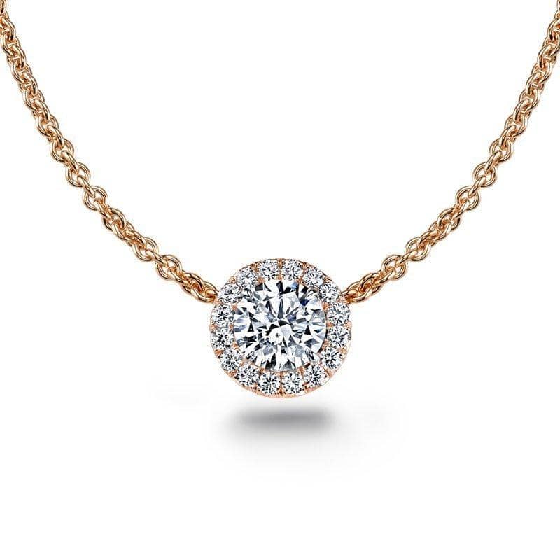 Round Brilliant Cut Diamond Necklace