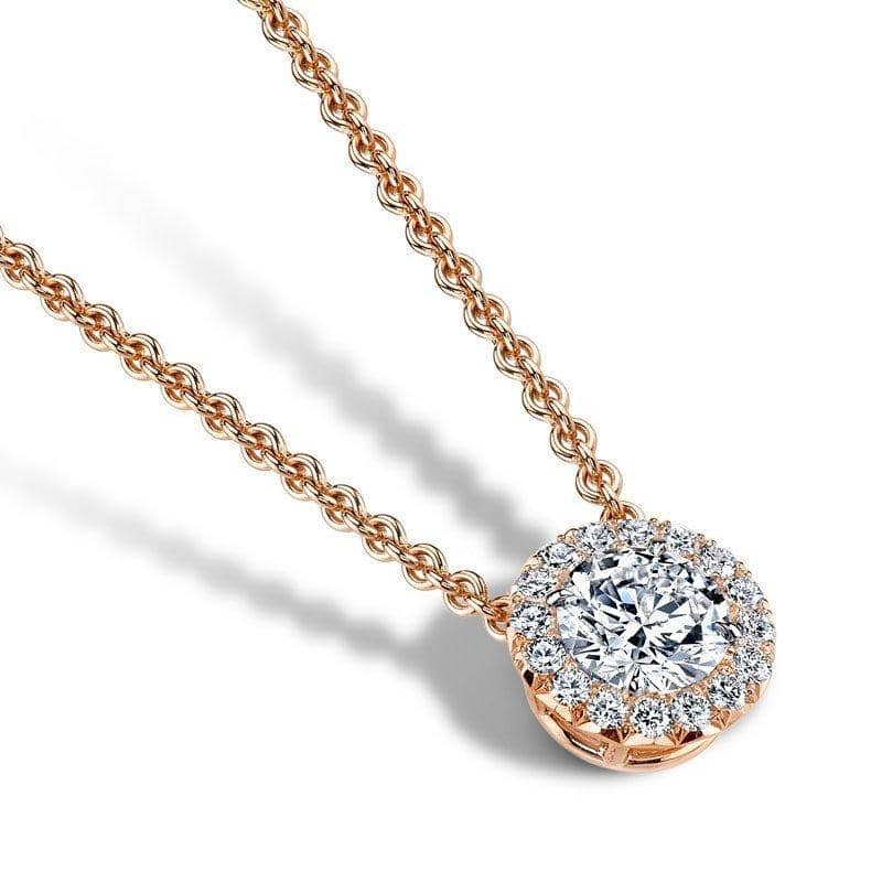 Round Brilliant Cut Diamond Necklace