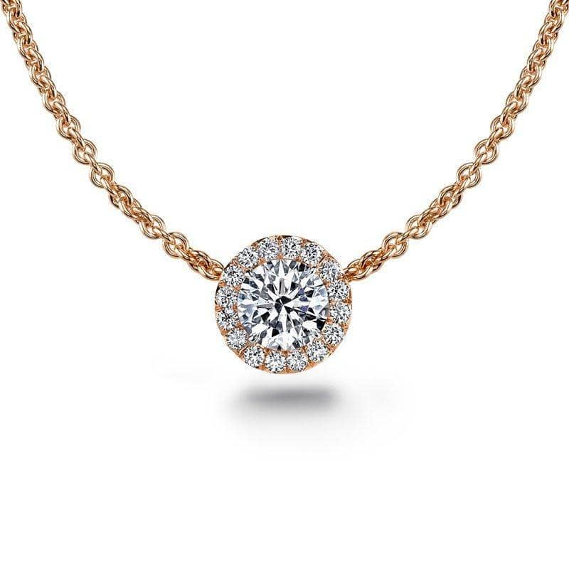 Round Brilliant Cut Diamond Necklace