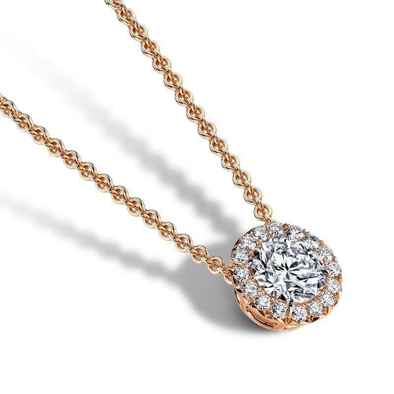 Round Brilliant Cut Diamond Necklace