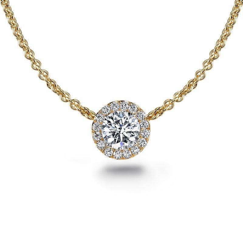 Round Brilliant Cut Diamond Necklace