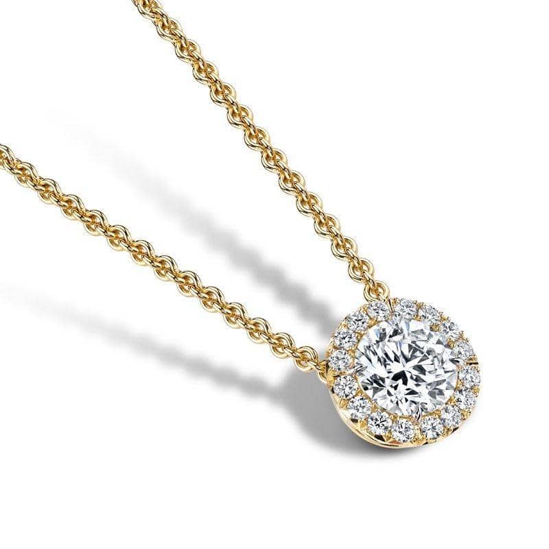 Round Brilliant Cut Diamond Necklace