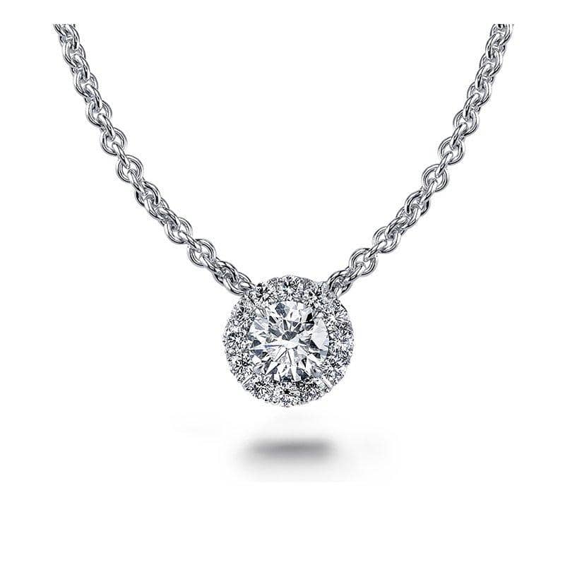 Round Brilliant Cut Diamond Necklace